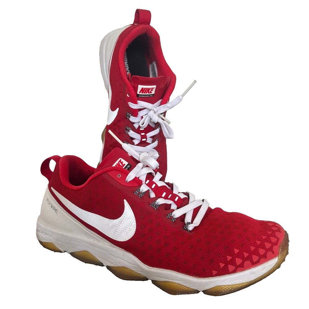 Nike Hypercross TR2 Training Shoes Red White Men's Size 9 Gym Running